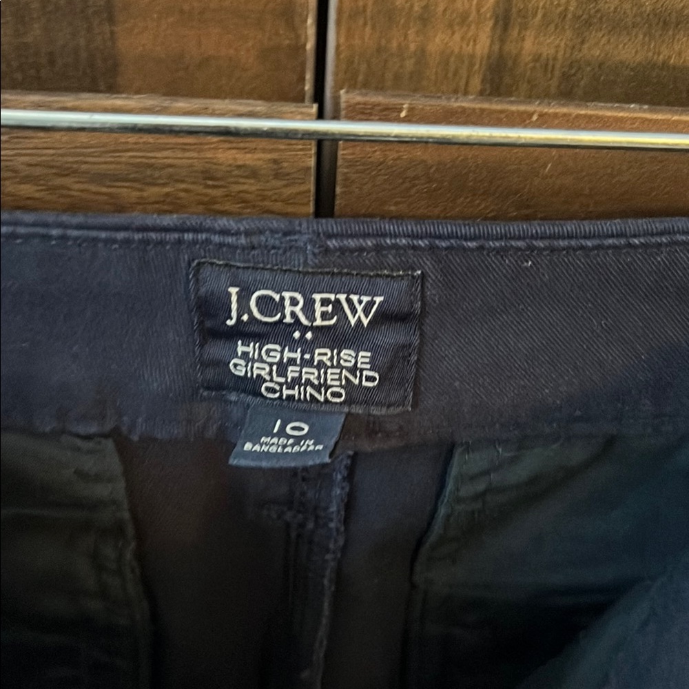 J.Crew Navy High-Rise Chino Pants- LIKE NEW